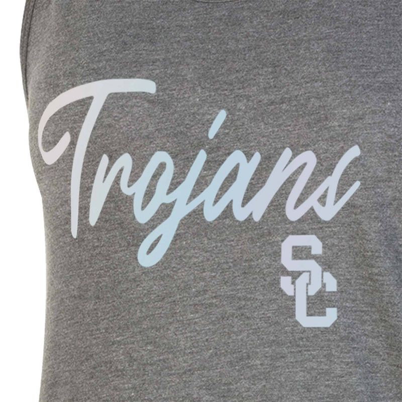 NCAA USC Trojans Women's Gray Tank Top, 3 of 4