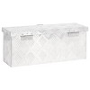vidaXL Storage Box Silver 19.7"x5.9"x8.1" Aluminum - 4 of 4