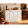 Acekool 4-Door Buffet Cabinet with Storage, Anti-Tip Sideboard for Dining Room, Kitchen, or Office - 2 of 4
