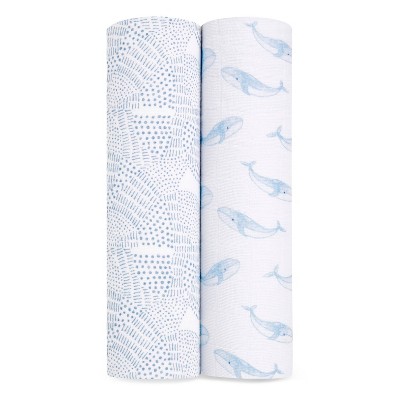 aden + anais Organic Baby Swaddle Blankets - 2pk