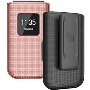 Nakedcellphone Case and Belt Clip Holster Combo for Nokia 2720 V Flip Phone - 1 of 4