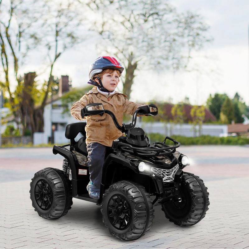 Costway 12V Kids Ride On ATV Electric 4-Wheeler Quad 2 Speeds with Mp3 & Headlights, 3 of 9