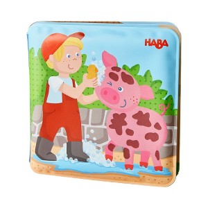 HABA Magic Color Changing Bath Book: Animal Wash Day, Bath Toys for Toddlers, Water Toys for Toddlers 1-3 & Water Table Accessories - 1 of 4
