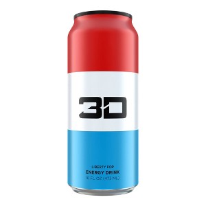 3D Liberty Pop Energy Drink - 16 fl oz Can - 1 of 2