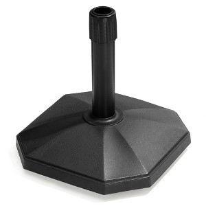 Pellebant 30-lb Outdoor Patio Umbrella Stand Base Holder Black - 1 of 4