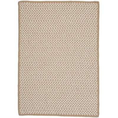 Colonial Mills Outdoor Houndstooth Tweed - Cuban Sand 2'x5'