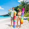 Jasonwell Inflatable Swim Pool Noodles, 2 Pack Large Fabric-Covered Noodles, Premium Buoyancy for Floating, Colorful, Pool Accessories - 4 of 4