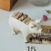 Slickblue Resin Pig Jewelry Holder, Antique White Finish, 4.25x2x3 in for Rings and Small Accessories - 2 of 4