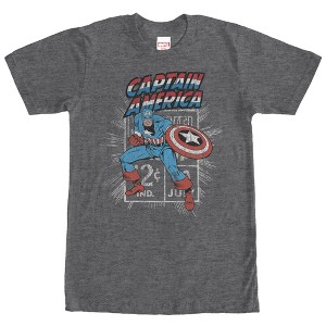 Men's Marvel Captain America Comic Book Cent T-Shirt - 1 of 4
