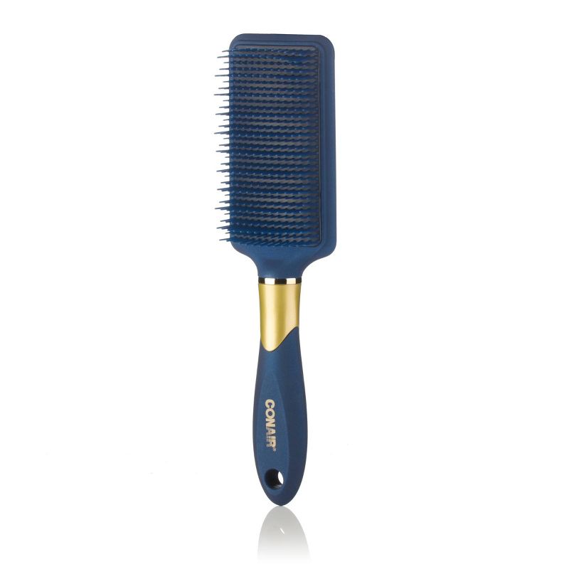Conair Velvet Touch Detangling All-Purpose Multi-Height Bristles Hair Brush - Blue, 4 of 7