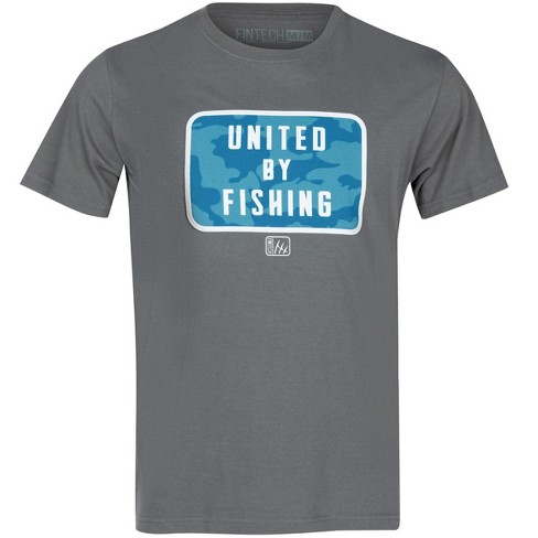 Fintech United By Fishing Graphic T-shirt - Medium - Castlerock : Target