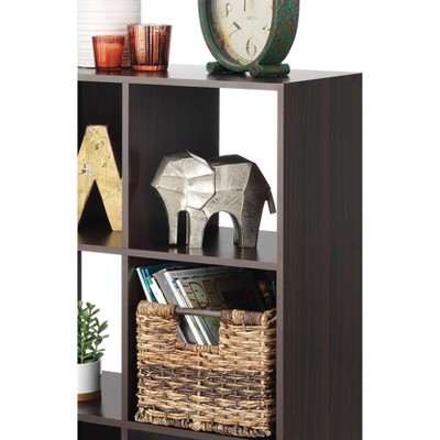 Espresso Stackable 9-Cube Organizer for Versatile Storage