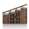 Kelville Shoe Storage Cabinet Reclaimed Oak - miBasics: Metal Frame, Adjustable Shelves, Holds 12 Pairs - 3 of 4