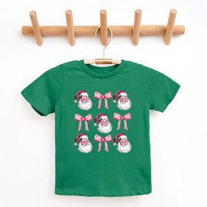 The Juniper Shop Coquette Santa Chart Toddler Short Sleeve Tee - 1 of 3