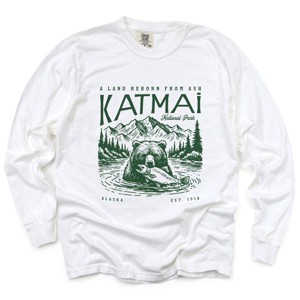 Simply Sage Market Katmai National Park A Land Reborn From Ash Garment Dyed Long Sleeve - 1 of 4