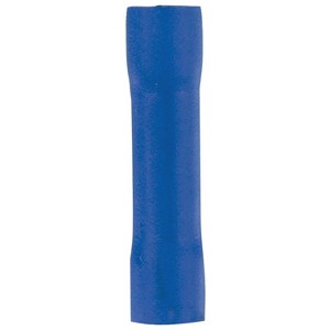 Install Bay® Vinyl Butt Connectors, 100 Count (16–14 Gauge; Blue) - 1 of 1