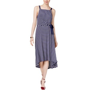 maison Jules Womens Striped High-Low Dress - 1 of 1