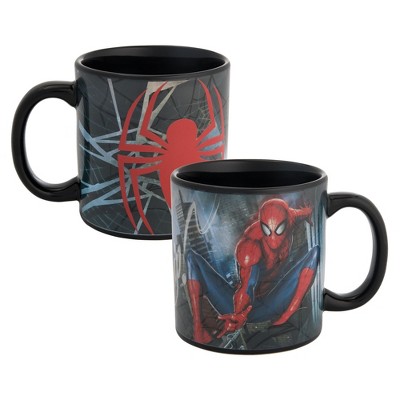 Vandor Marvel Spider-Man 20 Oz Ceramic Heat Reactive Mug