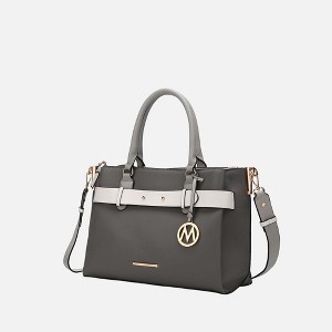 MKF Collection Jamie Vegan Leather Women's Satchel Bag by Mia K - 1 of 4