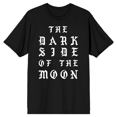Pink Floyd Dark Side Of The Moon Gothic Text Men's Black T-shirt : Target