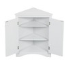 NicBex Bathroom Storage Cabinet,31.5 inch High Floor Coner Cabinet with Adjustable Shelves for Bathroom - 4 of 4