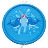 MOVSSOU Splash Pad 67" Sprinkler Play Mat Kid Dog Pad Sprinkler Pool Backyard Water Mat Blue - 3 of 4