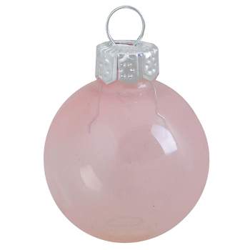 Northlight Shiny Finish Glass Christmas Ball Ornaments - 1.25" (30mm) - Pink - 40ct