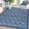 Modern Rugs Floral Print Mat Non-Slip Boho Low Pile Non-Shedding Carpet - 2 of 4
