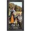 PosterPalooza | 8x16 Wide Barnwood Picture Frame, UV Acrylic, 6 Finishes - Grey, Brown, White, and Black - 2 of 4