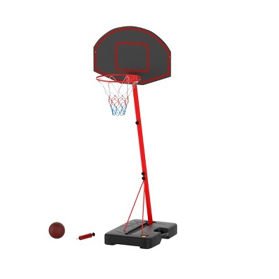 Toy Time Kids' Junior Basketball Hoop With Backboard, Ball, and Air Pump, for Ages 5 and Up