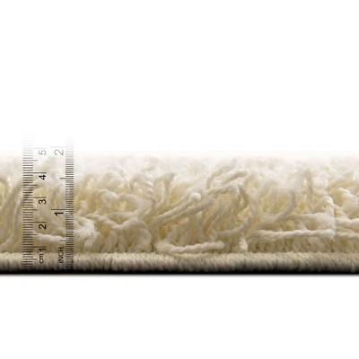 Ivory Bliss 6' x 9' Rectangular Reversible Shag Rug