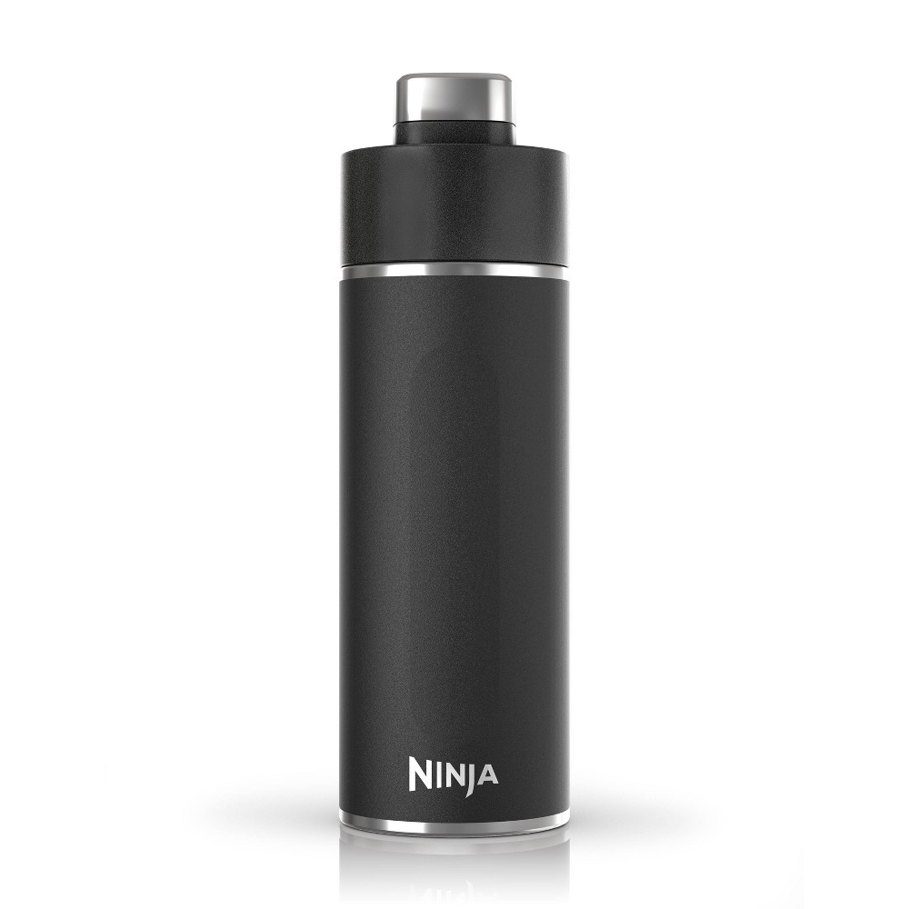 Photos - Glass Ninja Thirsti 18oz Travel Water Bottle - Onyx Black 