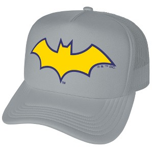 Batman Batgirl Logo Foam Trucker Cap Grey - 1 of 4