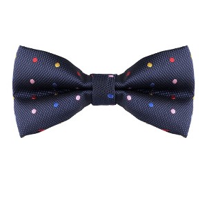 Allegra K Men's Pre-Tied Adjustable Polka Dots Tuxedo Work Party Prom Bow Ties - 1 of 4