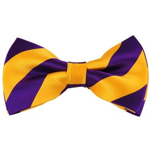 Men's 2.75 W And 4.75 L Inch With Pre-Tied College Stripe Bowtie - 1 of 3