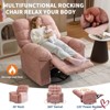Rocking Recliner Chairs,Massage Recliner Chair with Vibration Massage and Heat,360° Swivel Rocking Recliner Chair - 3 of 4