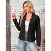 Women's Blazer Business Casual Open Front Notch Collar Suit Jacket Lightweight Collarless Work Office Outfits Dressy Blazer - 4 of 4