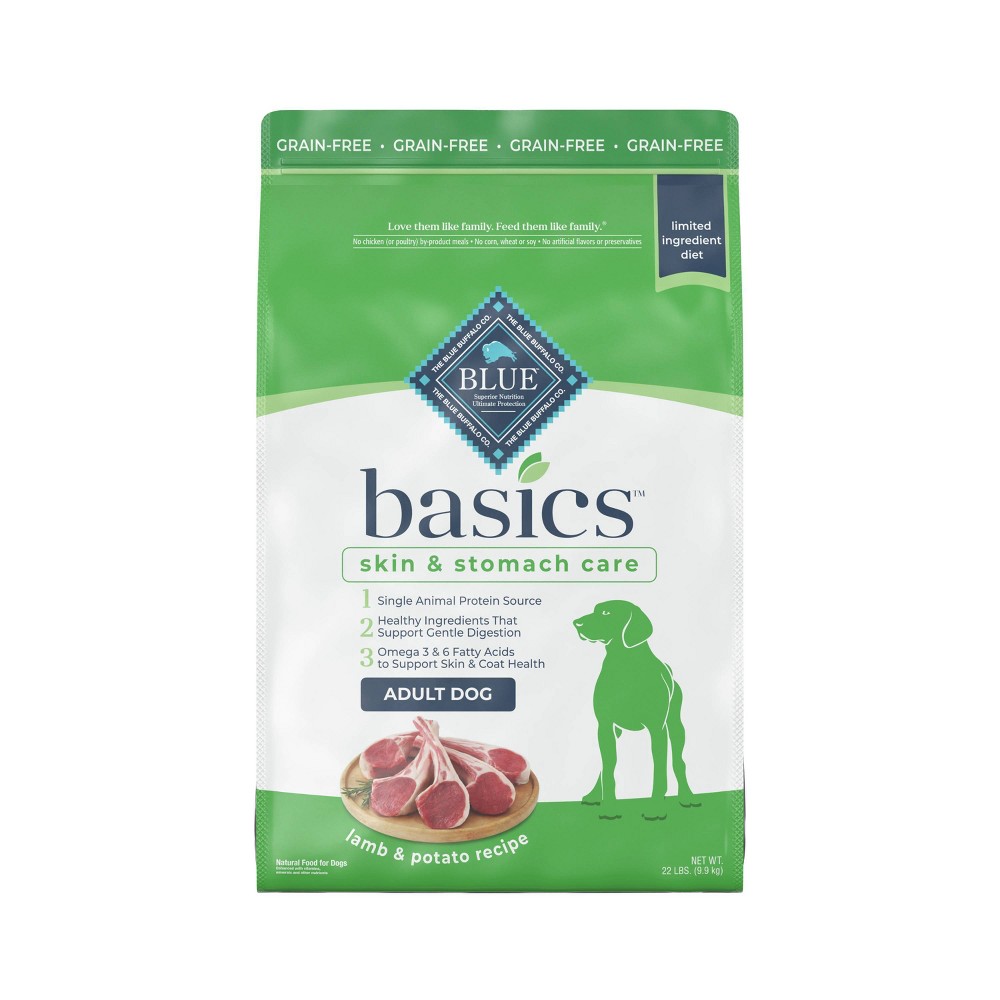 Photos - Dog Food Blue Buffalo Basics Skin & Stomach Care Grain Free Natura; Lamb & Potato R 