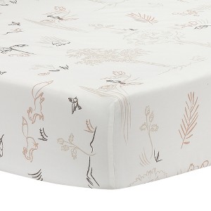 Lambs & Ivy Treetop Fox Woodland Breathable Cotton Fitted Crib/Toddler Sheet - 1 of 4