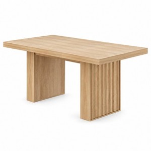 One Size Modern Wave Panel Dining Table, PB Board, Sturdy & Space ...