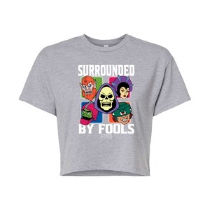 Women's - Masters of the Universe - Skeletor Surrounded By Fools Cropped Graphic T-Shirt - 1 of 4