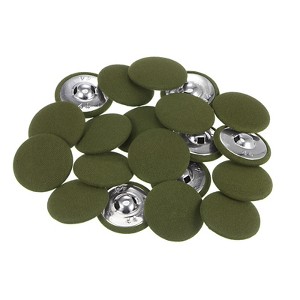 Unique Bargains Metal Shank Round Cloth Covered DIY Sewing Buttons 20 Pcs - 1 of 4