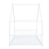 MAYEERTY Twin Size Metal House Bed, Kids Bedroom, Pink - 4 of 4