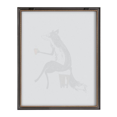 Blake Fox Orange Coffee Cup Framed Glass Wall Art