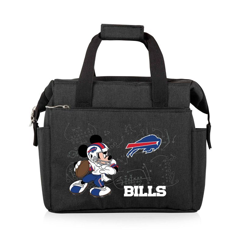 NFL Buffalo Bills Mickey Mouse On The Go Lunch Cooler - Black, 1 of 6