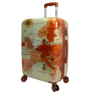 World Traveler Europe 24-Inch Expandable Spinner Luggage with TSA Lock - 1 of 4