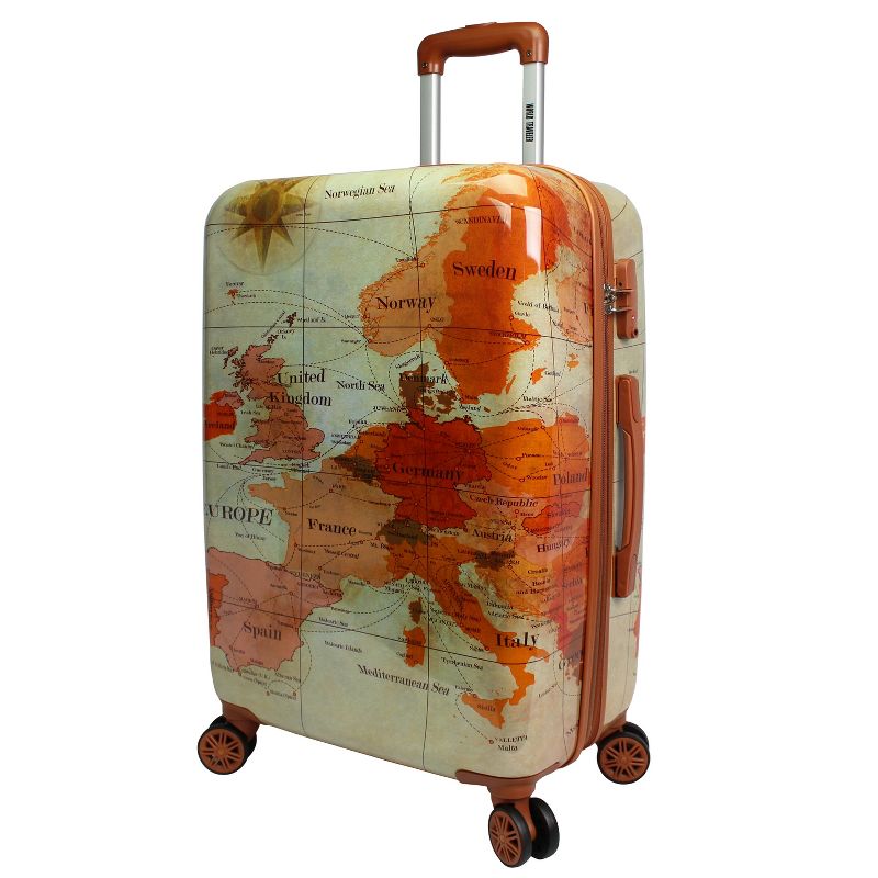 World Traveler Europe 24-Inch Expandable Spinner Luggage with TSA Lock, 1 of 5