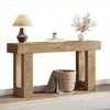 ORRD Console Table, Wooden Rectangular Sofa Table Behind The Couch - 4 of 4