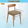Unique Bargains Washable Stretch Soft Dining Chair Cushion Covers 4 Pcs - 2 of 4