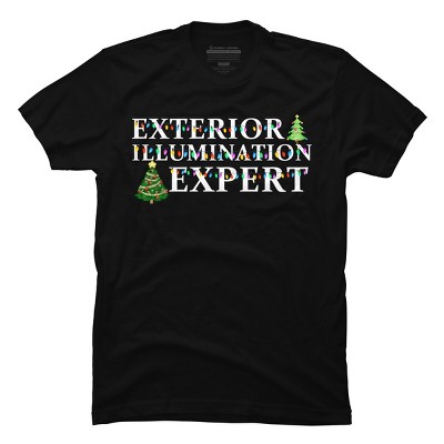 Men's Design By Humans Christmas Exterior Illumination Expert By shirtpublic T-Shirt